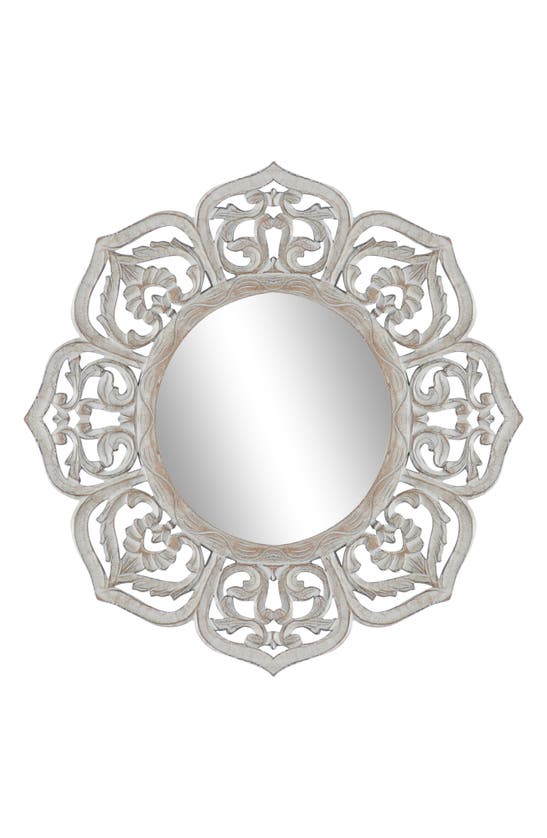 Sonoma Sage Home Ornate Wall Mirror In White