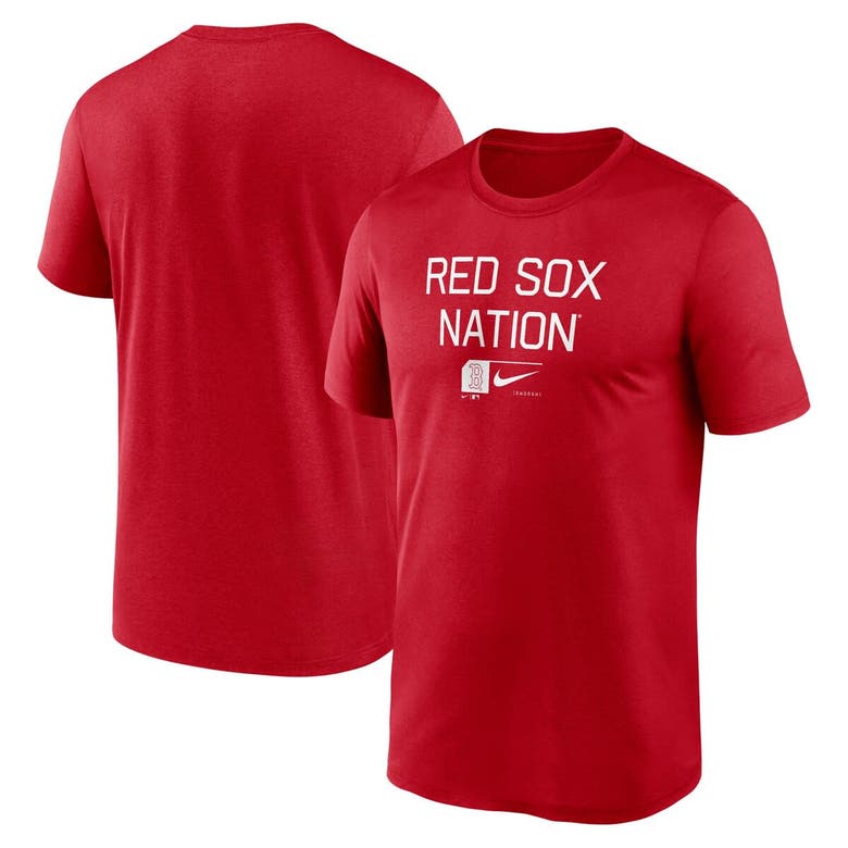 Shop Nike Red Boston Red Sox Baseball Phrase Legend Performance T-shirt
