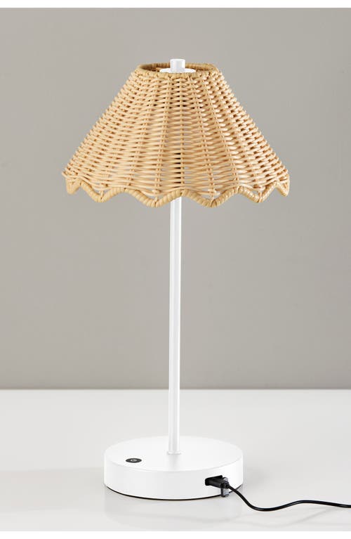 Adesso Lighting Stevie Led Cordless Lamp In White