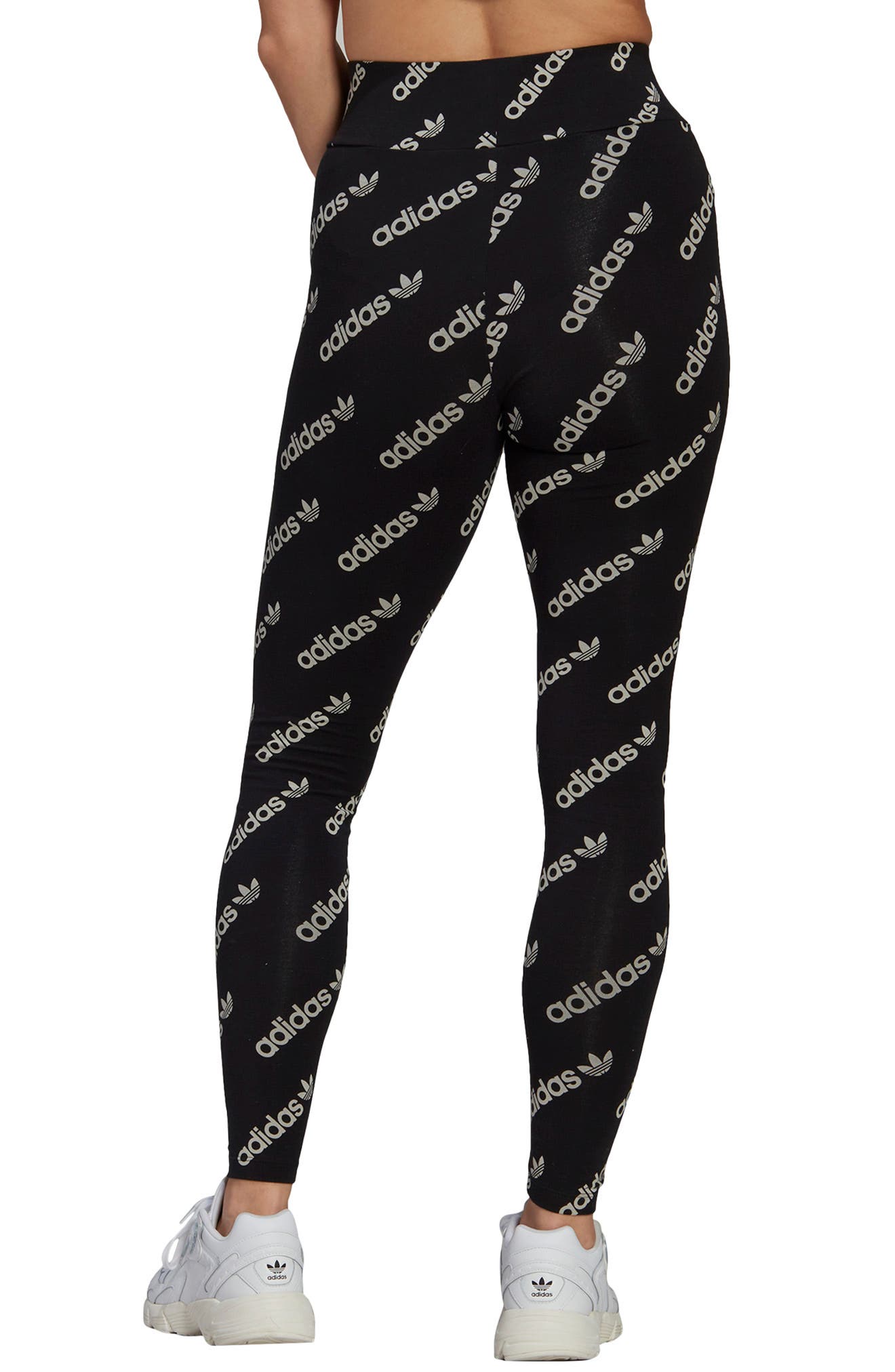 adidas originals linear glossy leggings