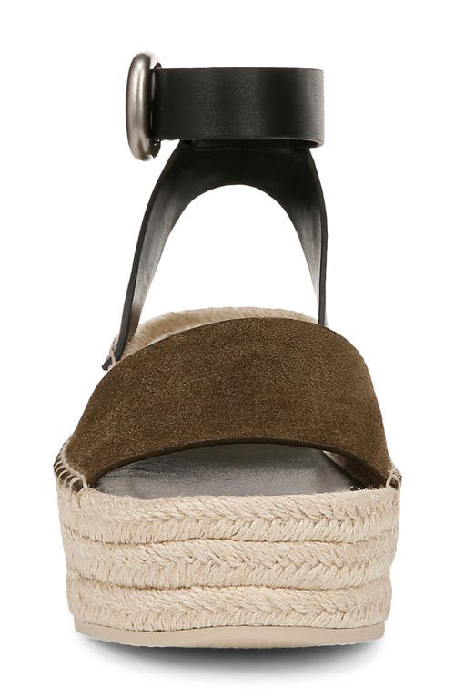 Vince Women's Belisa Square Toe Espadrille Platform Sandals In Militaire