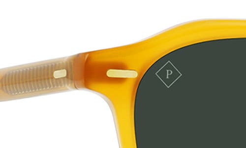Raen Clyve 52mm Polarized Round Sunglasses In Honey/green Polarized
