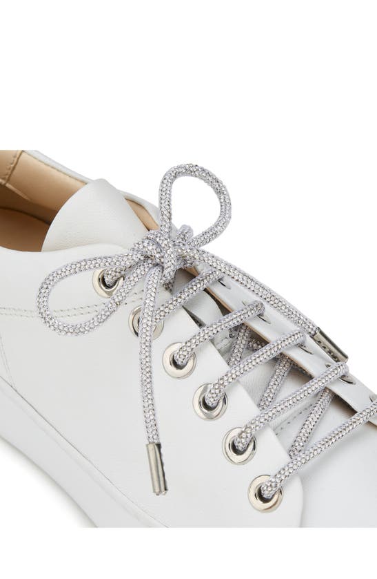 Shop Agl Attilio Giusti Leombruni Agl Crystal Platform Sneaker In White-white