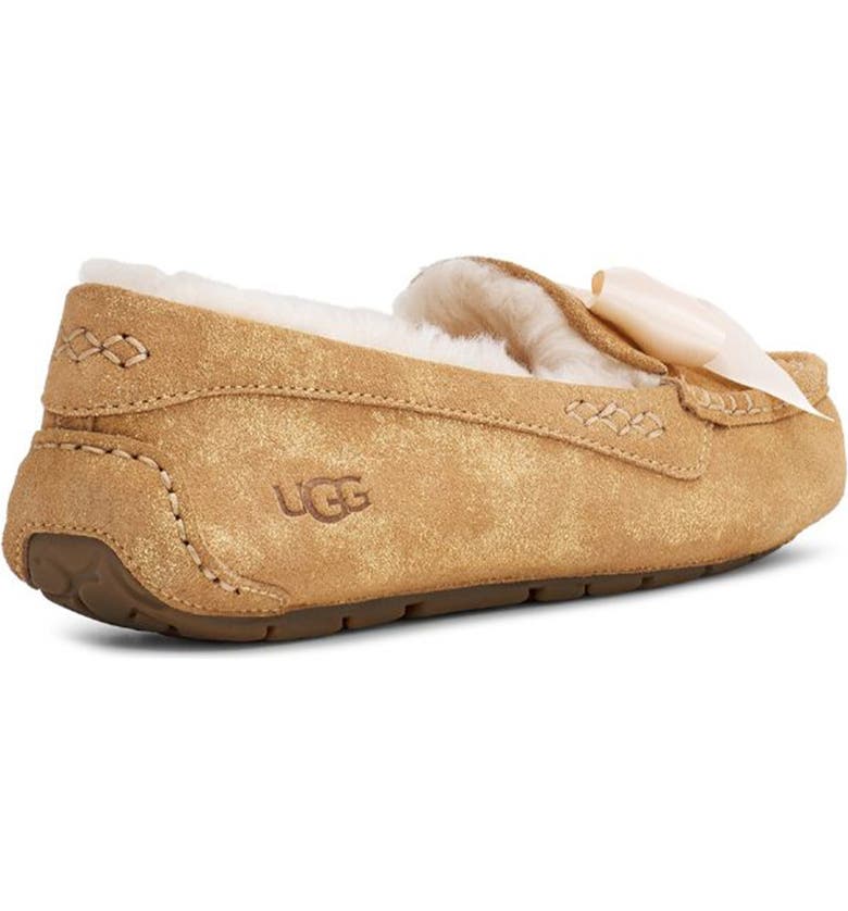 UGG Ansley Bow Glimmer Faux Fur Lined Slipper