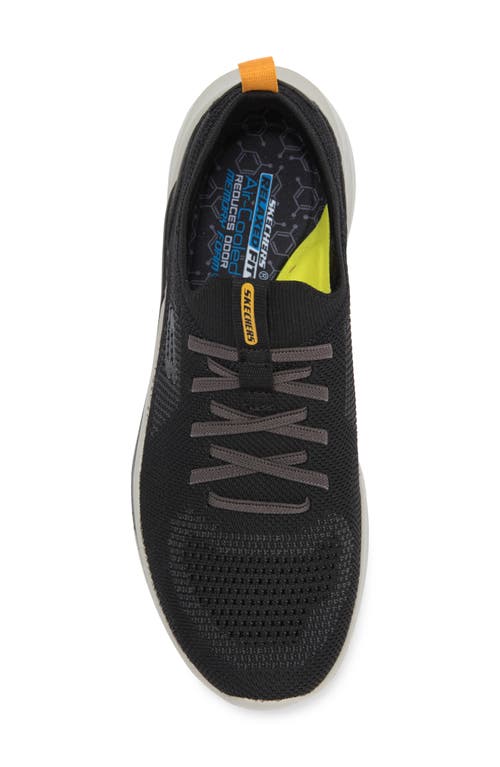 Skechers Gatlin Relaxed Fit Slip-on Sneaker In Black