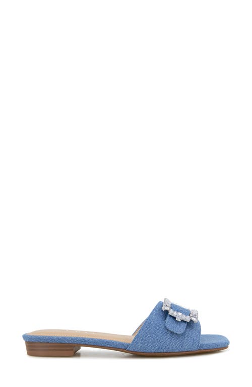 Esprit Averie Denim Slide Sandal In Blue Denim
