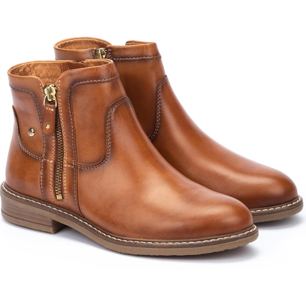 Pikolinos Aldaya Zip Bootie In Brandy