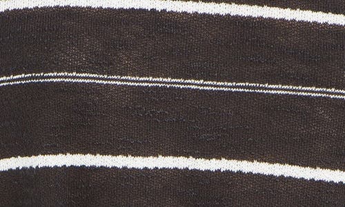 MAX STUDIO MAX STUDIO STRIPE DRAWSTRING T-SHIRT 
