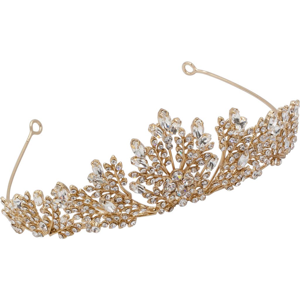 Brides And Hairpins Brides & Hairpins Karissa Crystal Crown In Gold