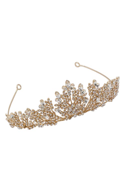 Brides And Hairpins Brides & Hairpins Karissa Crystal Crown In Gold