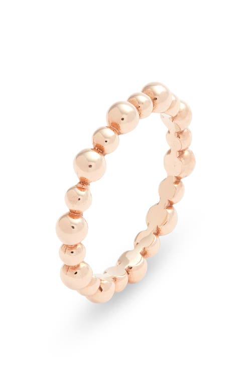 Anzie Dew Drop Band Ring In Rose Gold