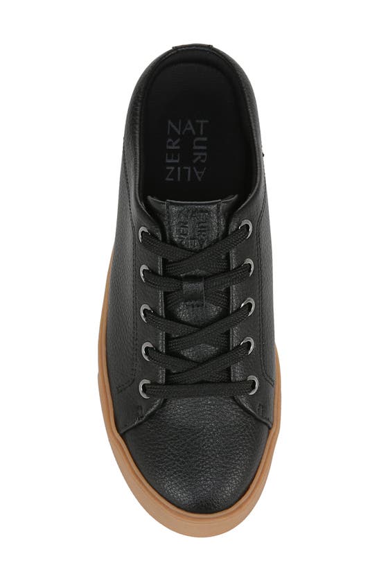 Naturalizer Morrison-mule Sneakers In Black Leather