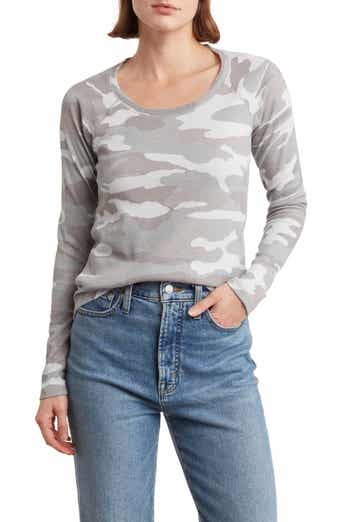 Lucky Brand Women's Camo Burnout Tee Shirt, Blue/Multi, X-Small :  : Clothing, Shoes & Accessories