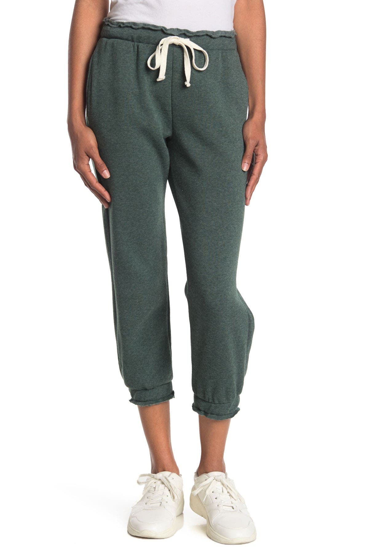 drawstring fleece joggers