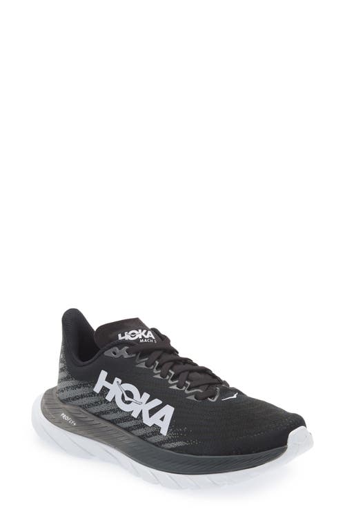 HOKA Mach 5 Running Shoe in Black /Castlerock
