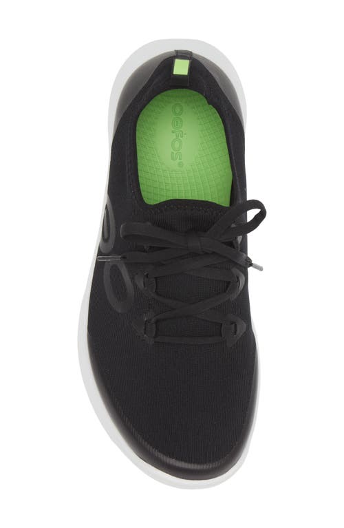 Shop Oofos Oomg Sport Sneaker In Black/white