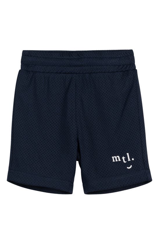 Shop Miles Baby Kids' Mesh Shorts In Navy