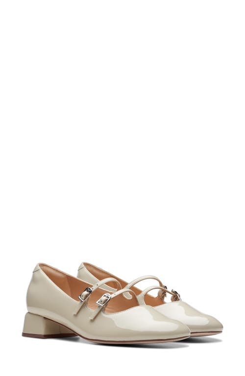 Clarks(r) Daiss30 Shine Mary Jane Pump Ivory Patent at Nordstrom,