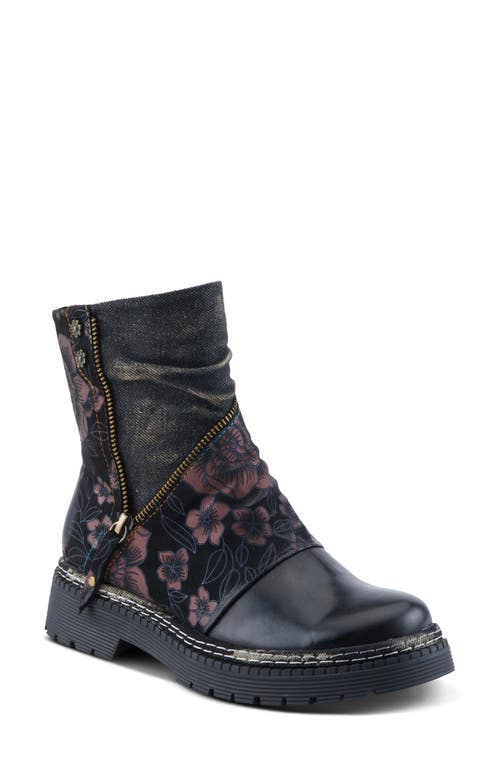 Shop L'artiste By Spring Step Avrilrose Platform Bootie In Black Multi