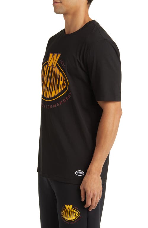 Hugo Boss Boss X Nfl Stretch Cotton Graphic T-shirt In Washington Commanders Black