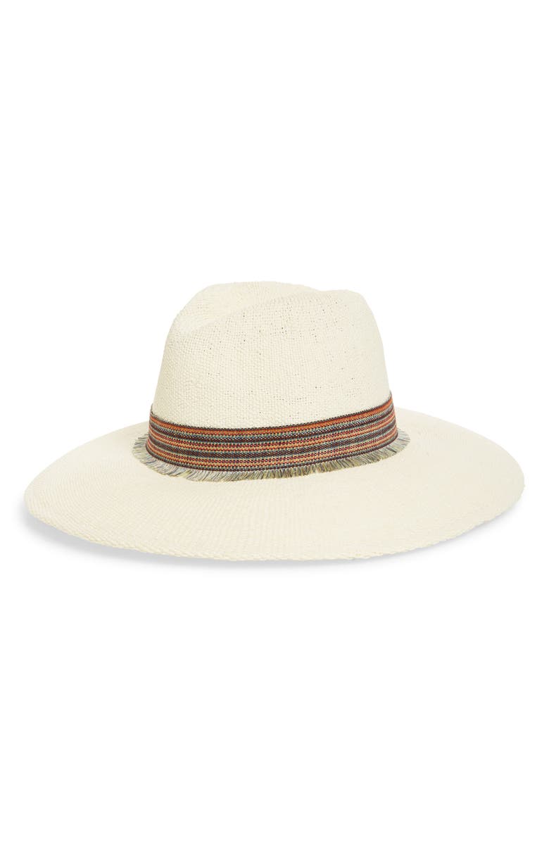 Treasure & Bond Embroidered Band Straw Rancher Hat | Nordstrom