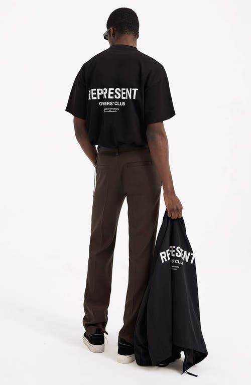 Shop Represent Owners' Club Cotton Logo Graphic T-shirt In Black