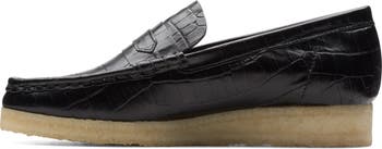 Clarks® Wallabee Croc Embossed Loafer (Women) | Nordstrom