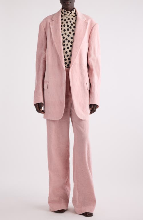 Shop Dries Van Noten Blur Oversize Open Front Blazer In Pink