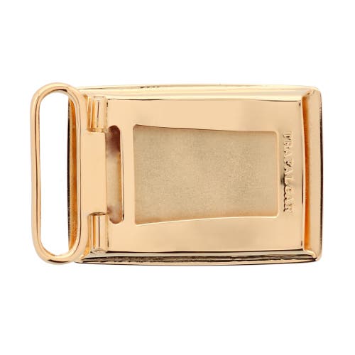 Trafalgar 30mm 24k Gold Over Brass Compression Belt Buckle In Gold