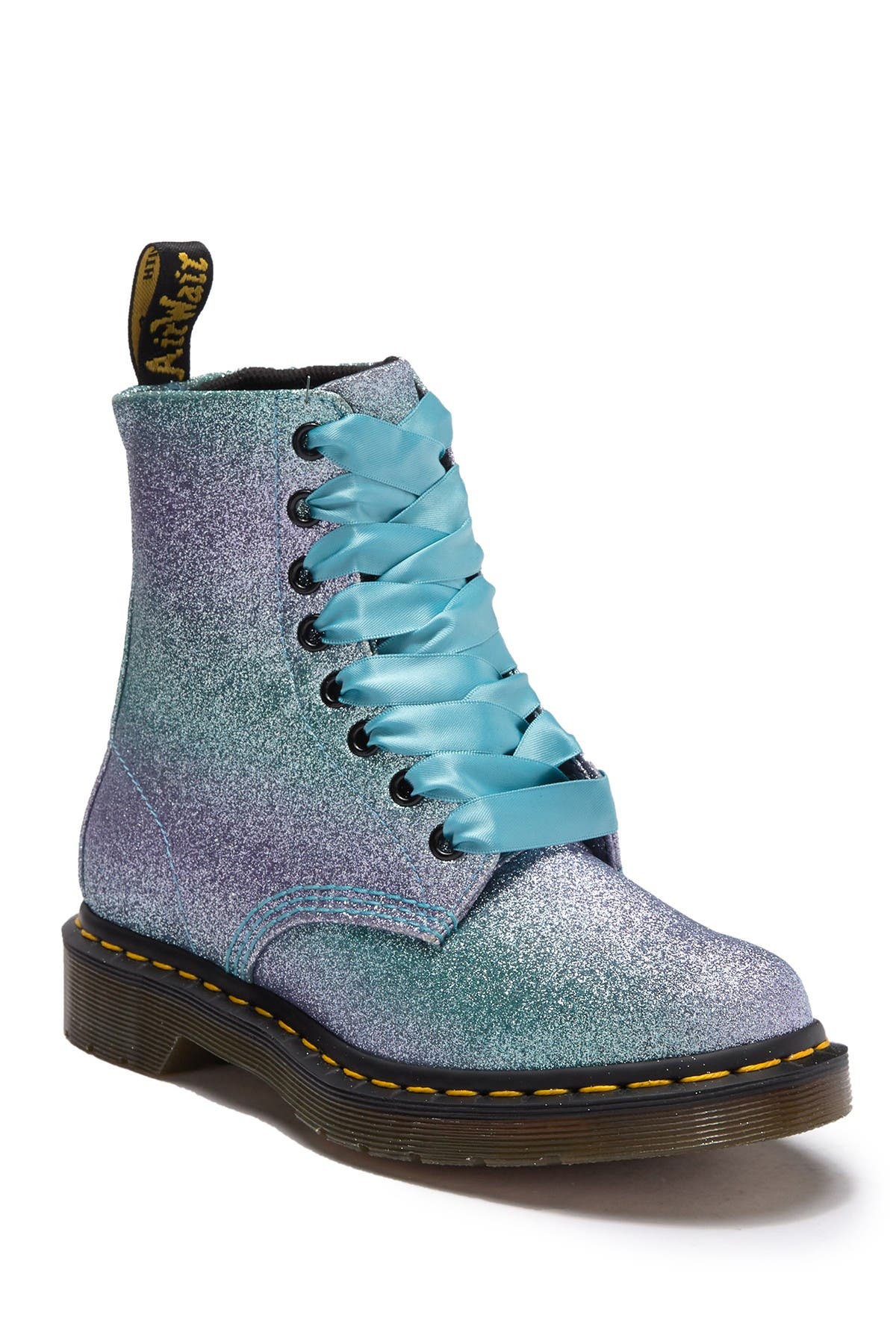 dr martens blue glitter boots