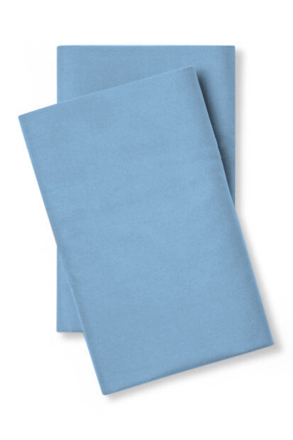 Pillow Guy 400 Thread Count Cotton Percale Standard Pillow Case Pair Bedding In Cadet Blue