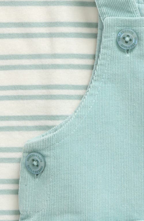 Tucker + Tate T-shirt & Corduroy Dress Set In Blue Janie Stripe- Blue