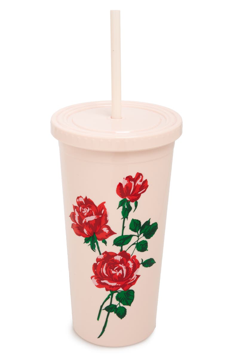 BAN.DO Sip Sip Accept This Rose Travel Tumbler, Main, color, ROSE