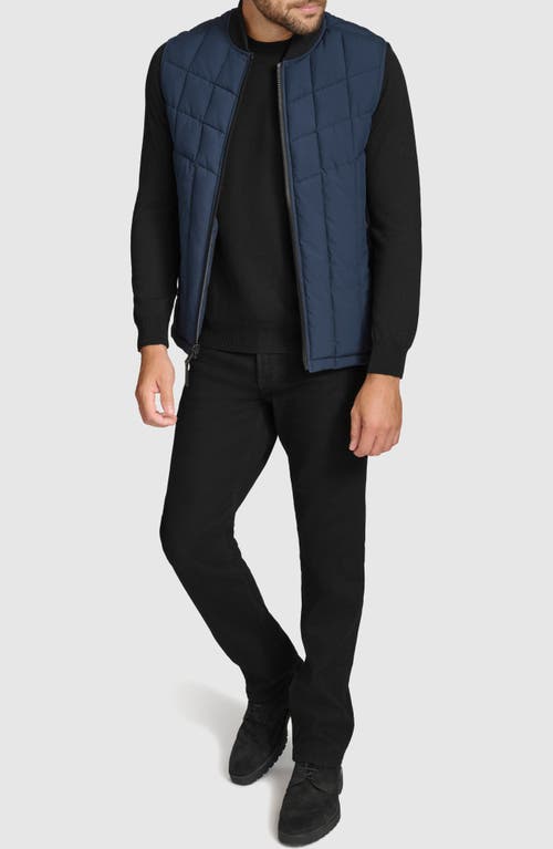 Shop Andrew Marc Water Resistant Quilted Puffer Vest In Ink