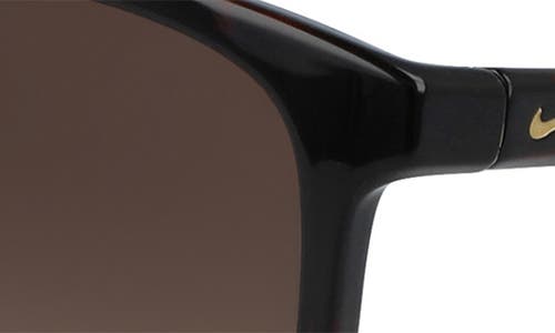 Nike Passage 55mm Square Sunglasses In Tortoise/brown Gradient