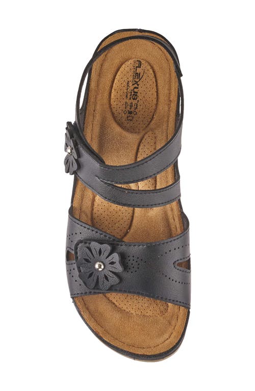 Flexus By Spring Step Poncia Slingback Wedge Sandal In Black