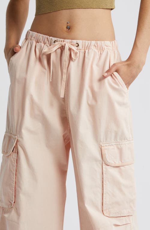 Shop Bp. Parachute Cotton Cargo Pants In Pink Sepia