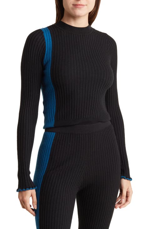 BCBGeneration Side Stripe Rib Knit Sweater | Nordstromrack