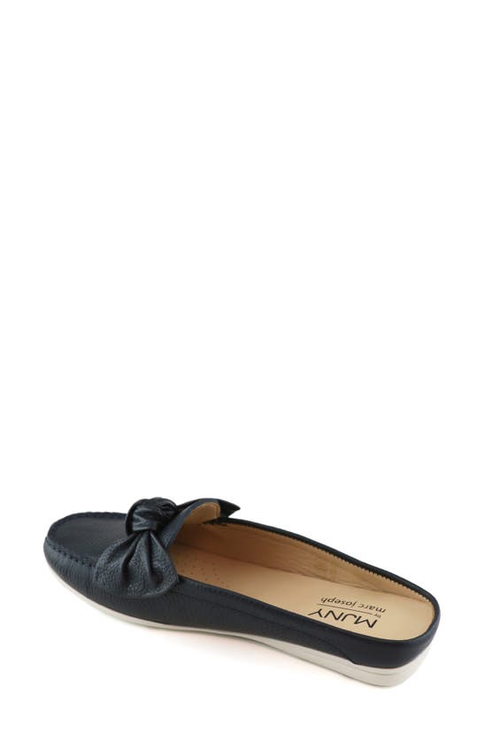 Marc Joseph New York Diane Mule In Navy Grainy