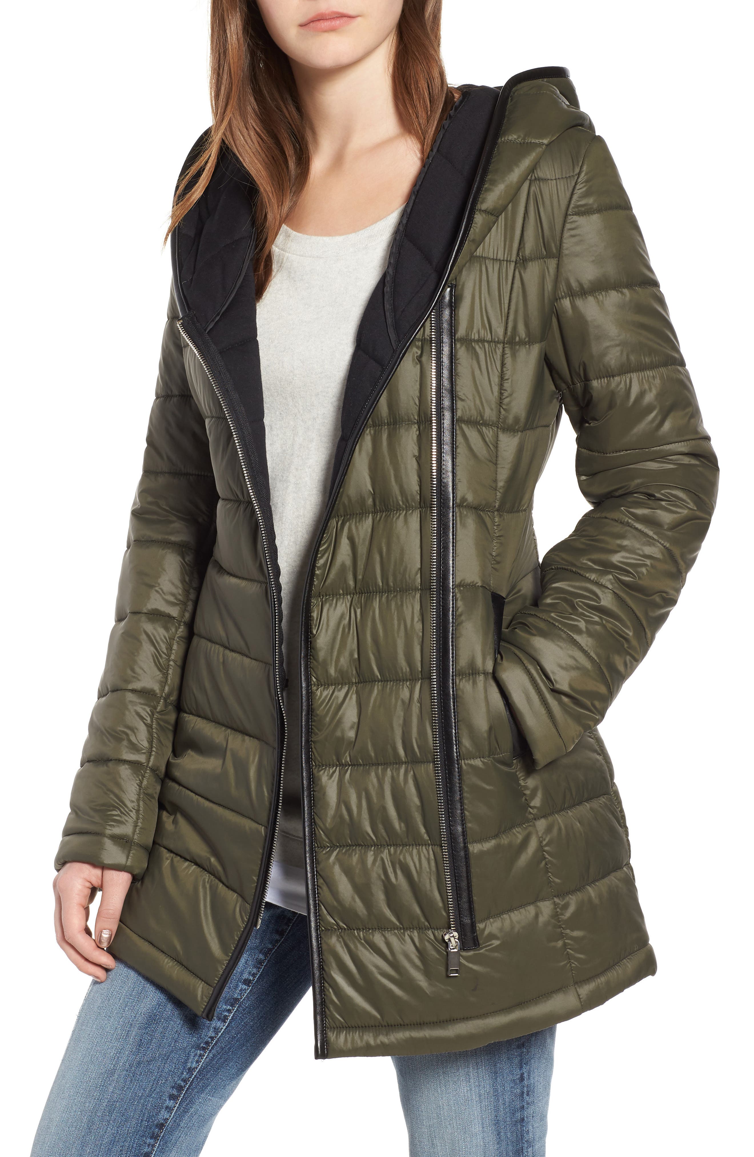 sam edelman asymmetrical puffer jacket