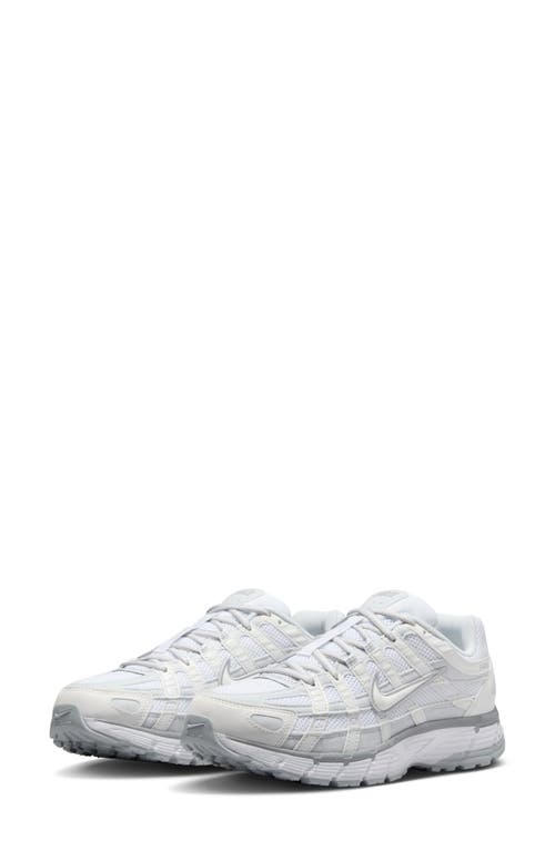 Nike P-6000 Sneaker Metallic Summit White/White at