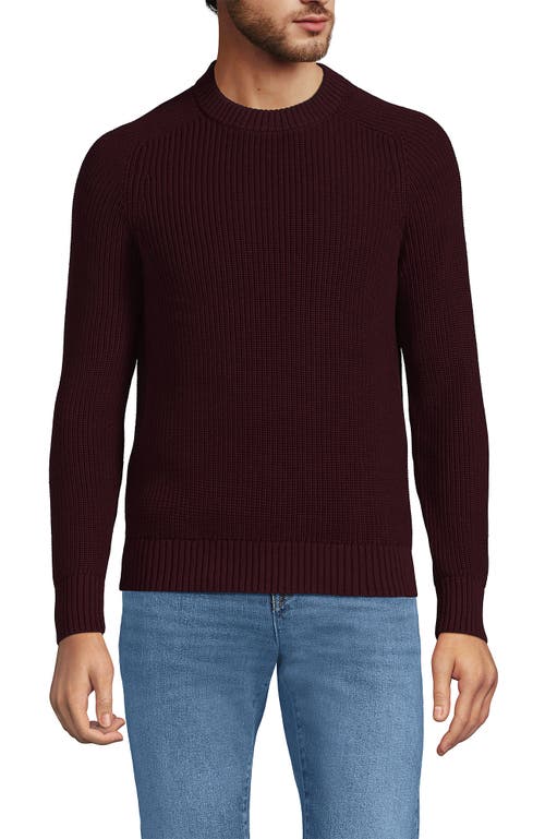 LANDS' END LANDS' END DRIFTER COTTON CREWNECK SWEATER 