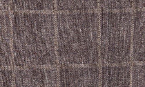 Johnston & Murphy Xc Flex® Windowpane Check Knit Sport Coat In Brown