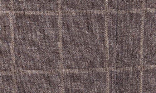 Shop Johnston & Murphy Xc Flex® Windowpane Check Knit Sport Coat In Brown