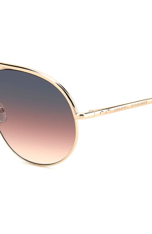 Isabel Marant 62mm Oversize Navigator Sunglasses In Gold
