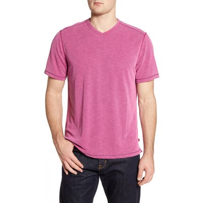 Tommy Bahama Tropicool Paradise V-Neck T-Shirt, Purple