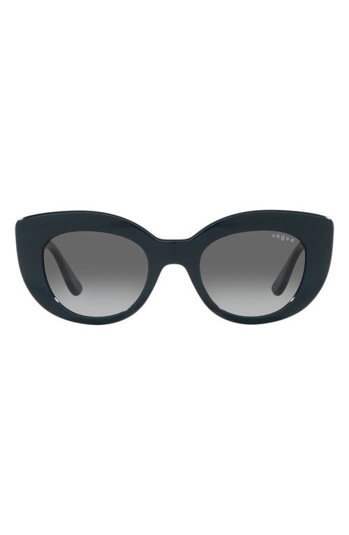 Vogue 49mm Gradient Butterfly Sunglasses In Gray