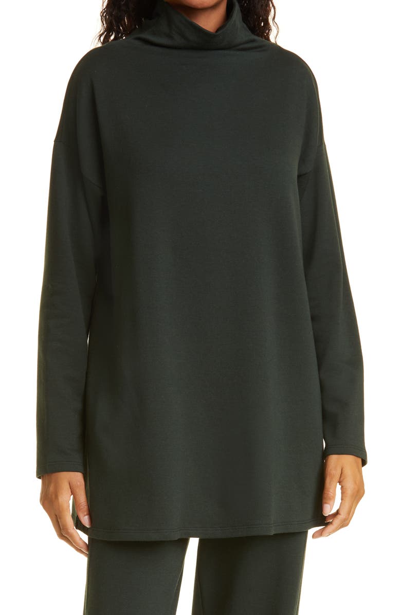 eileen fisher high funnel neck tunic sweater nordstrom eileen fisher high funnel