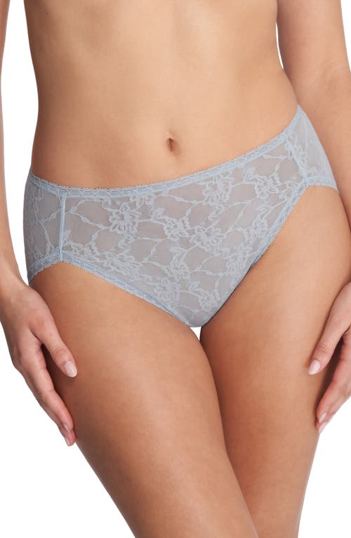 Bliss Allure Lace French Cut Panties in Blue Mist
