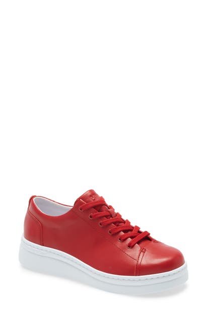 Camper Runner Up Sneaker In New Medium Red Leather